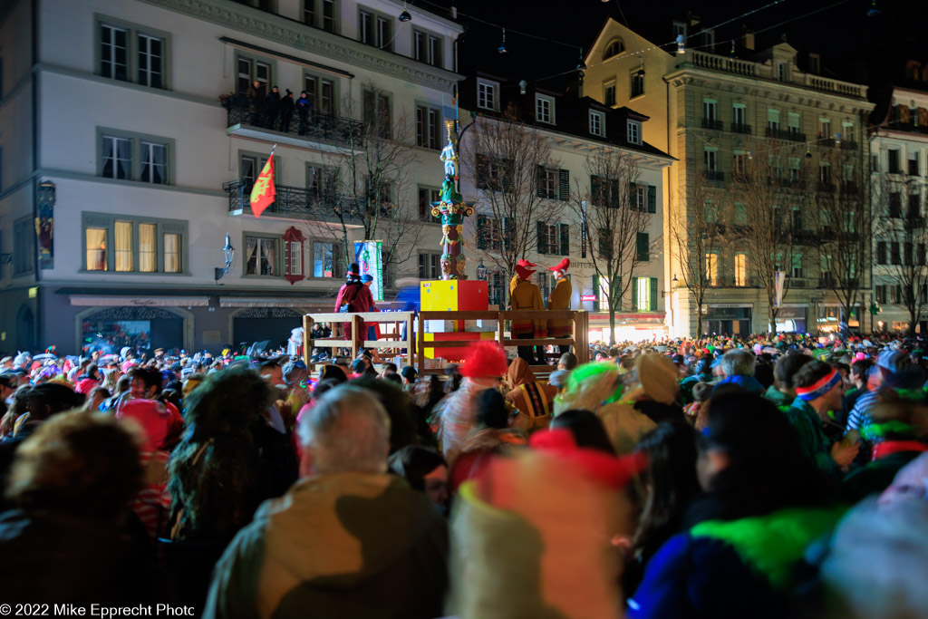 Kapellplatz; Luzerner Fasnacht 2022; SchmuDo; Tagwache