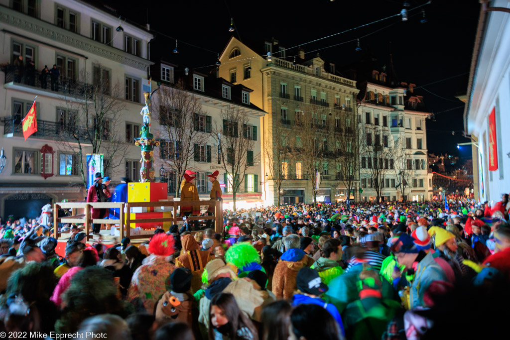 Kapellplatz; Luzerner Fasnacht 2022; SchmuDo; Tagwache