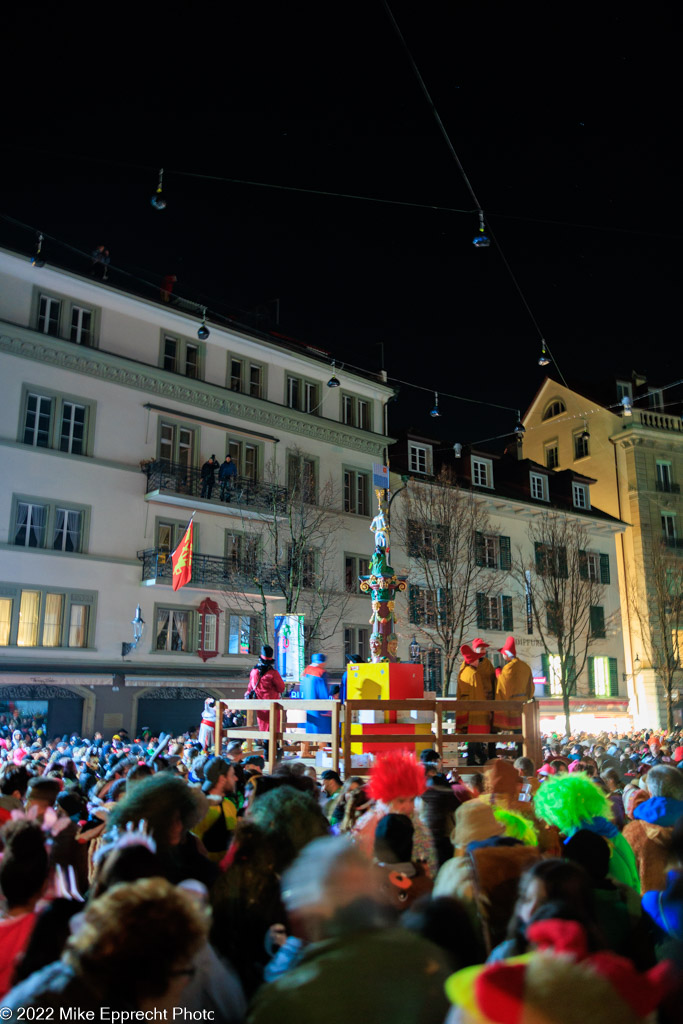 Kapellplatz; Luzerner Fasnacht 2022; SchmuDo; Tagwache