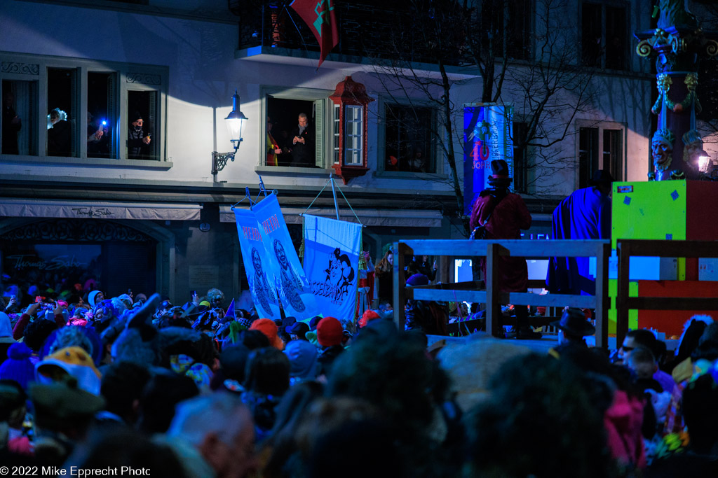 Kapellplatz; Luzerner Fasnacht 2022; SchmuDo; Tagwache