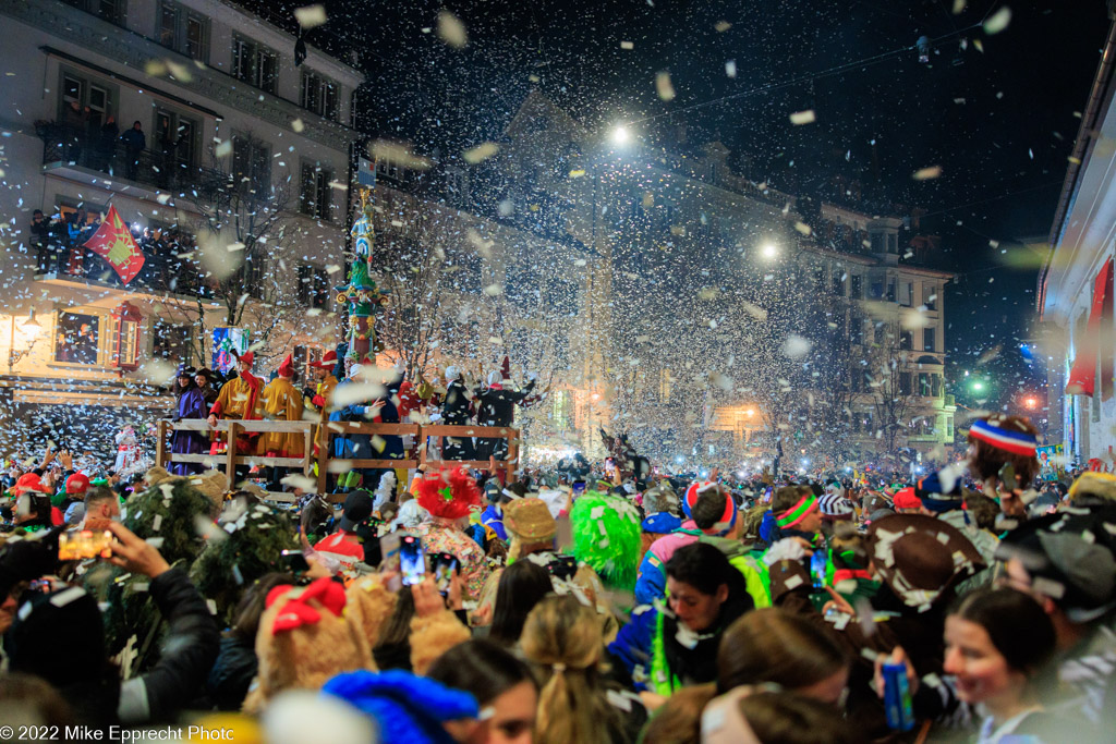 Kapellplatz; Luzerner Fasnacht 2022; SchmuDo; Tagwache