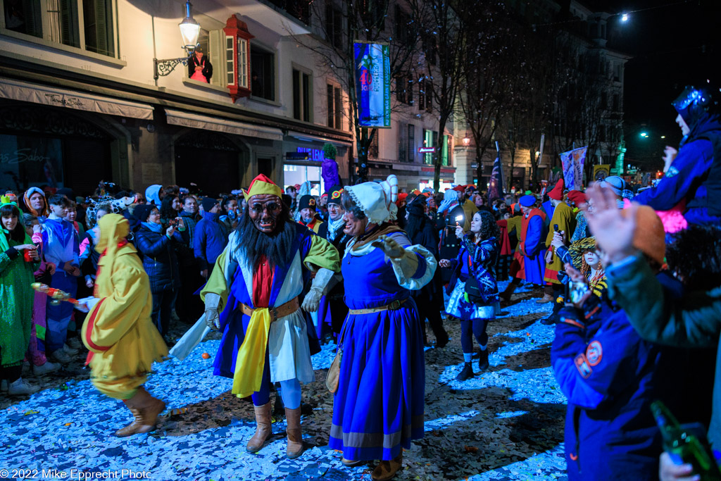 Kapellplatz; Luzerner Fasnacht 2022; SchmuDo; Tagwache